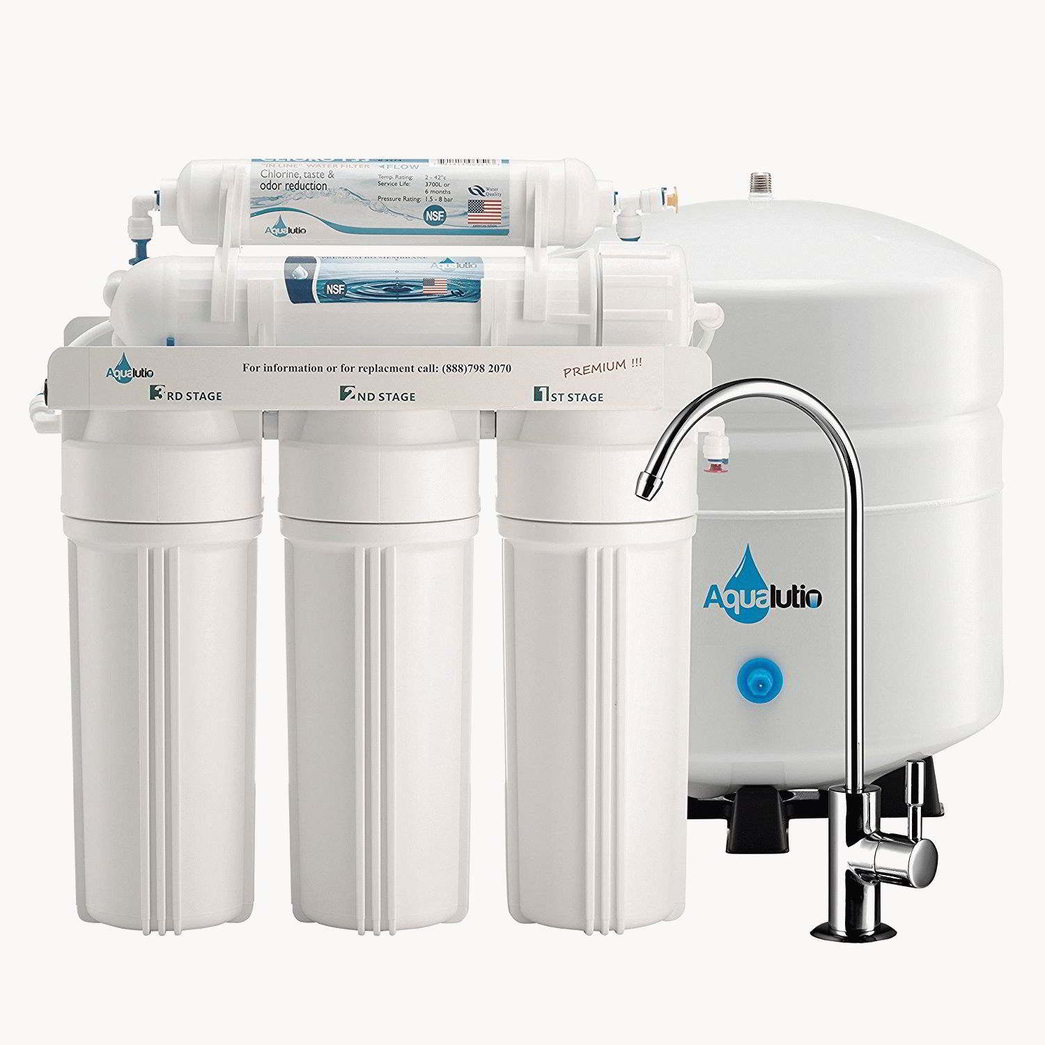 Rating of flowing water filters