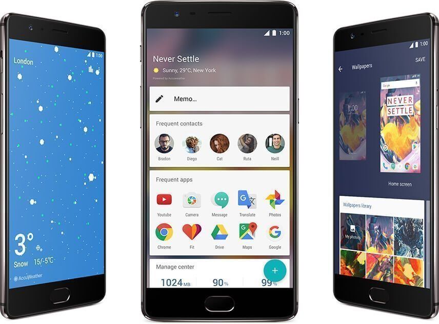 Smartphone OnePlus 3T 64GB: fra ulemper til fordeler